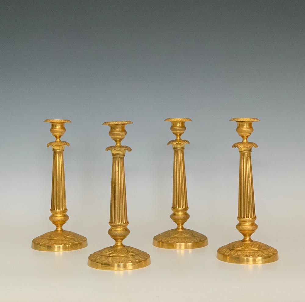Charles X Ormolu Candlesticks