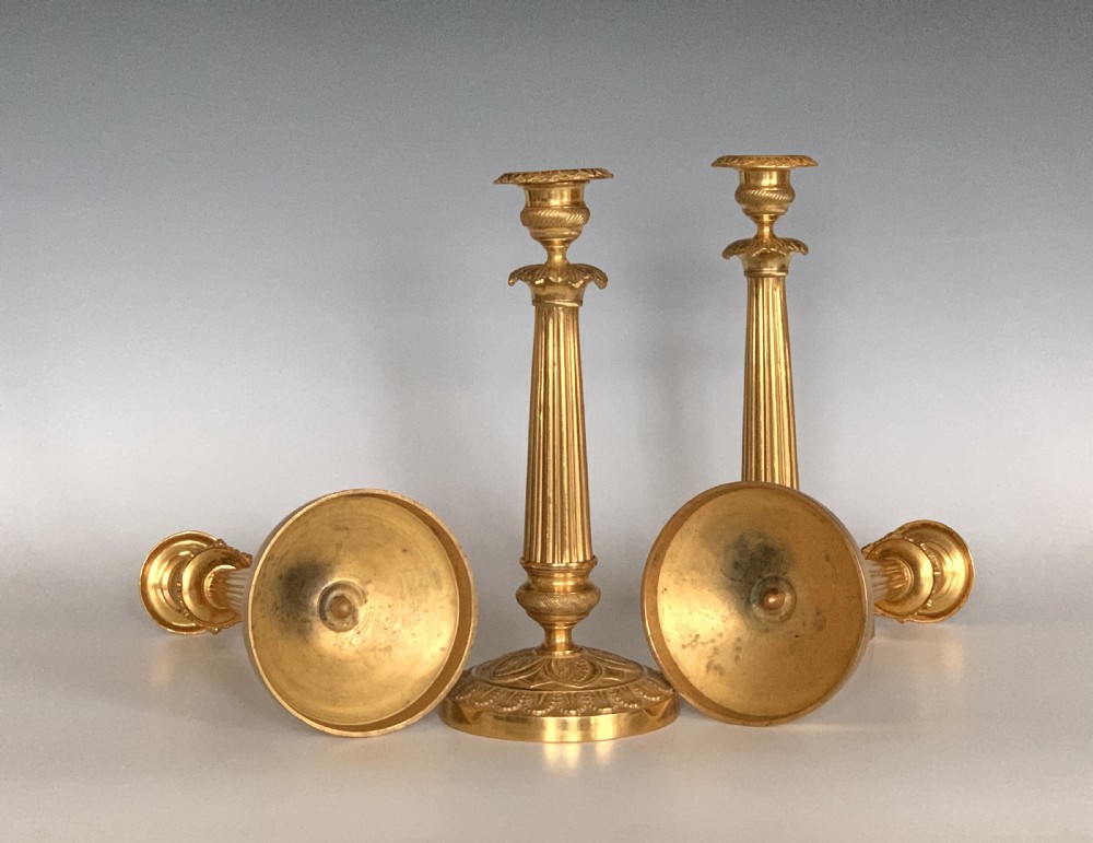 Charles X Ormolu Candlesticks View II