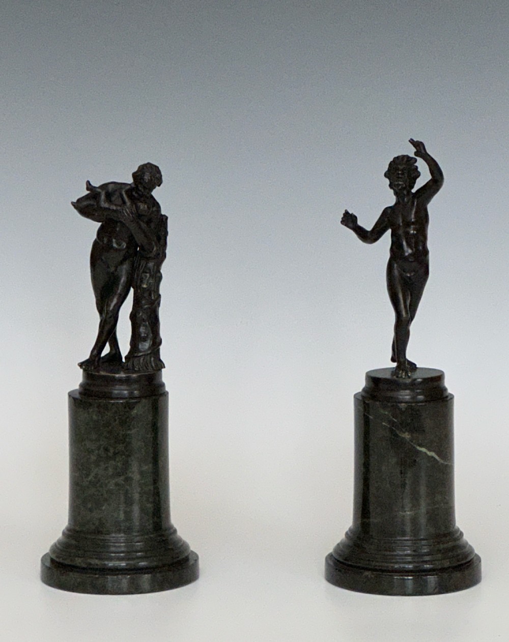 Grand Tour Bronze Dancing Faun & Silenus Dionysus View II