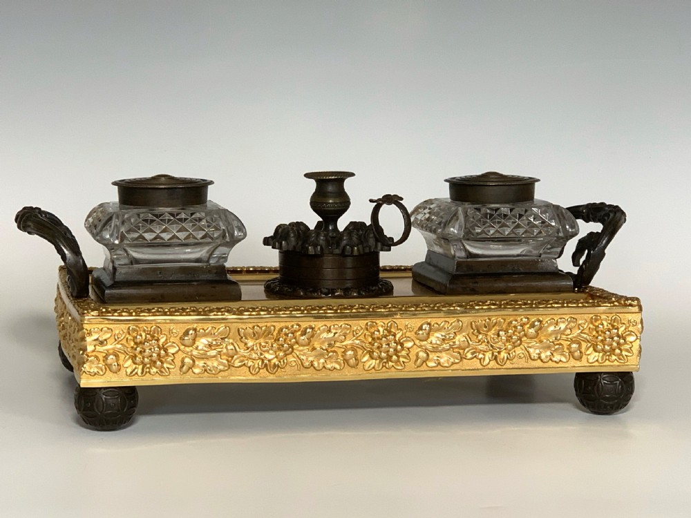 George IV Ormolu & Bronze Desk Stand View II