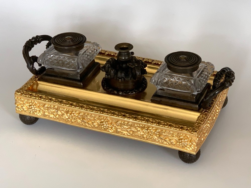George IV Ormolu & Bronze Desk Stand View III