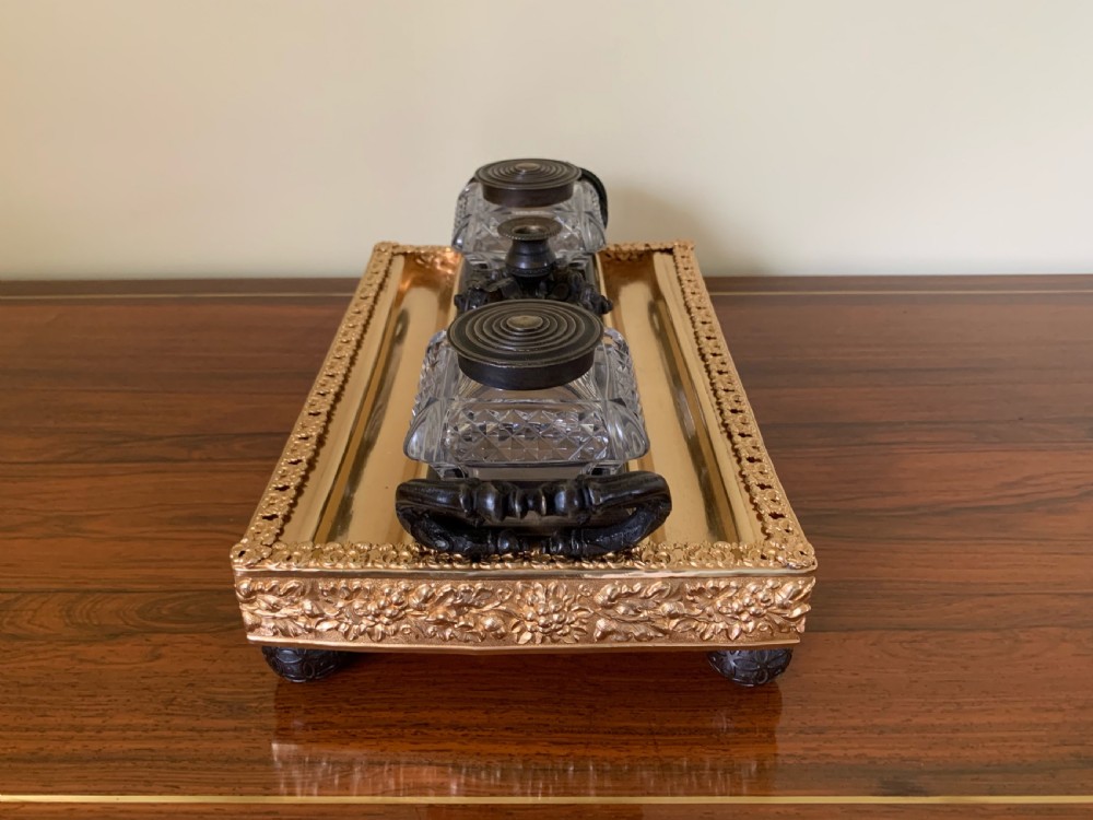 George IV Ormolu & Bronze Desk Stand View IV