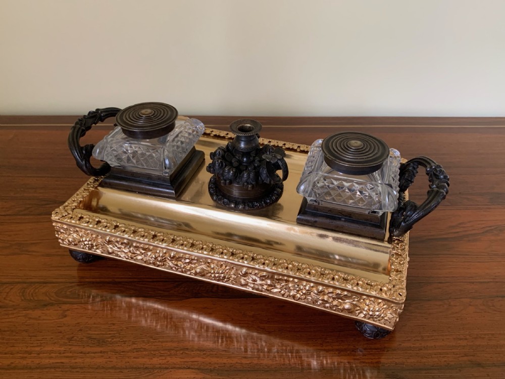 George IV Ormolu & Bronze Desk Stand View V