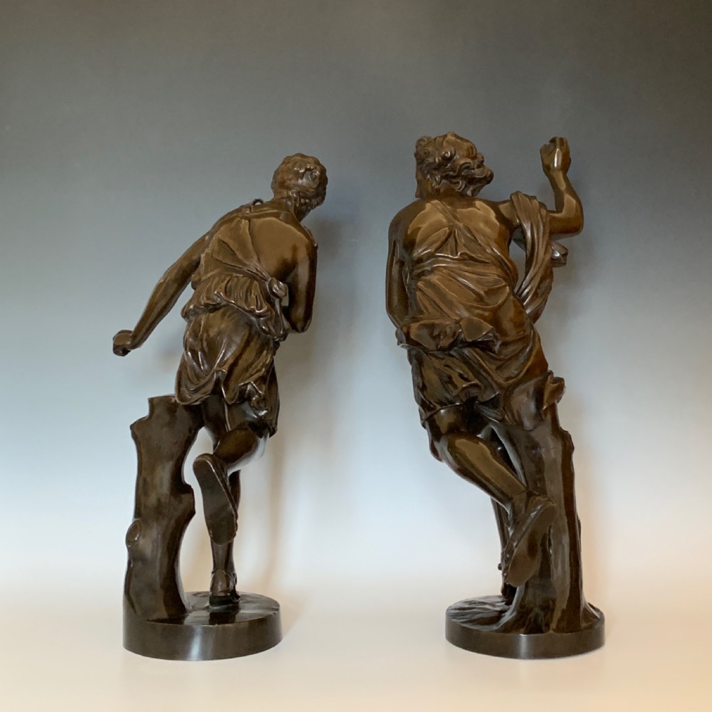Pair of Late 19th Century French Bronze Figures Hippomène & Atalante View II