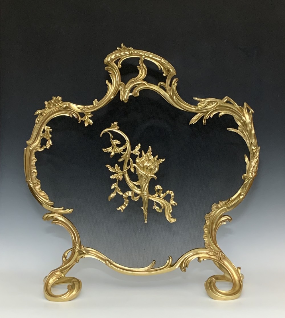 French Gilt Fire Screen Ormolu Firescreen by BY MAISON MARQUIS