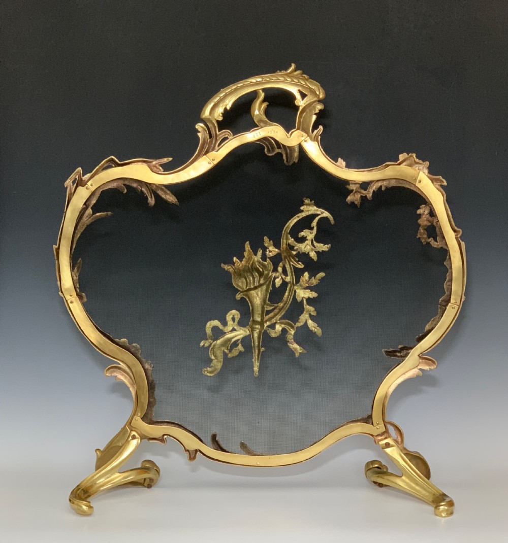 French Gilt Fire Screen Ormolu Firescreen by BY MAISON MARQUIS View II