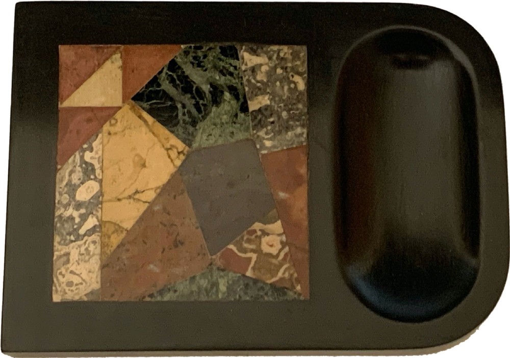 Derbyshire Specimen Marble Paperweight Pin Tray View V