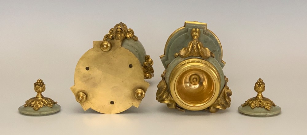 Louis XVI Style Ormolu Mounted Marble Cassolettes View III