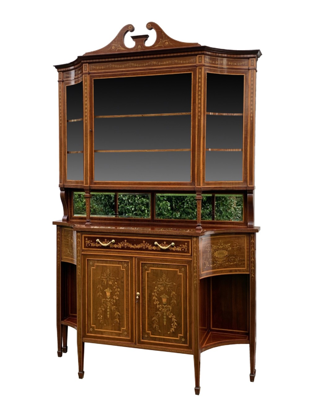 Edwards & Roberts Mahogany & Marquetry Cabinet