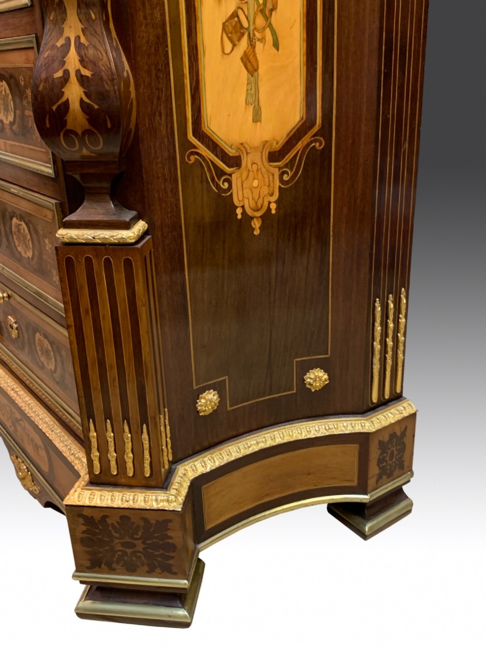 Maison Krieger French Marquetry Inlaid Secretaire Semanier View IV
