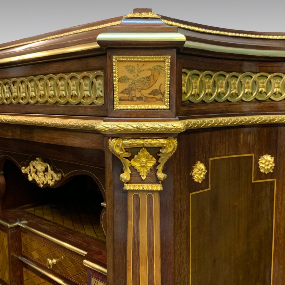 Maison Krieger French Marquetry Inlaid Secretaire Semanier View IX