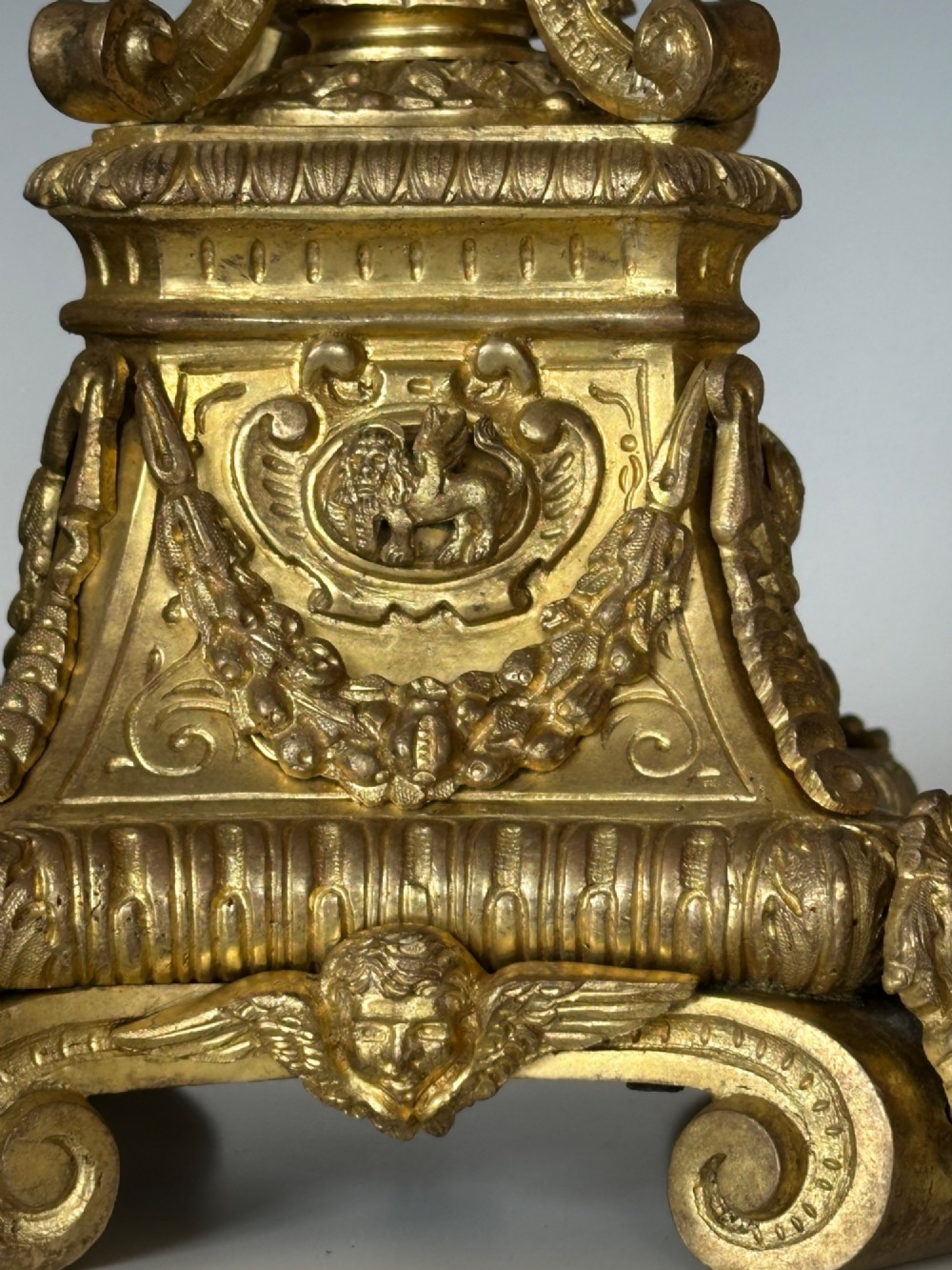Five 18th Century Venetian Gilt Bronze Candlesticks View VIII