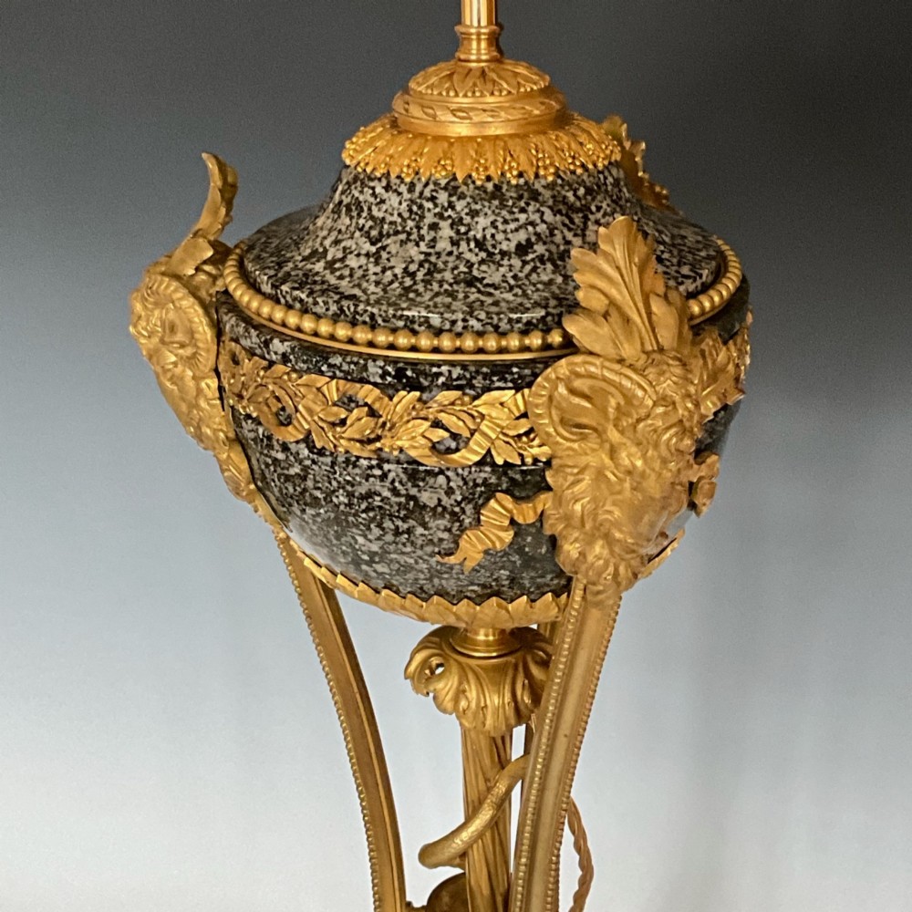 Fine Continental Ormolu Mounted Table Lamp of Large size View II