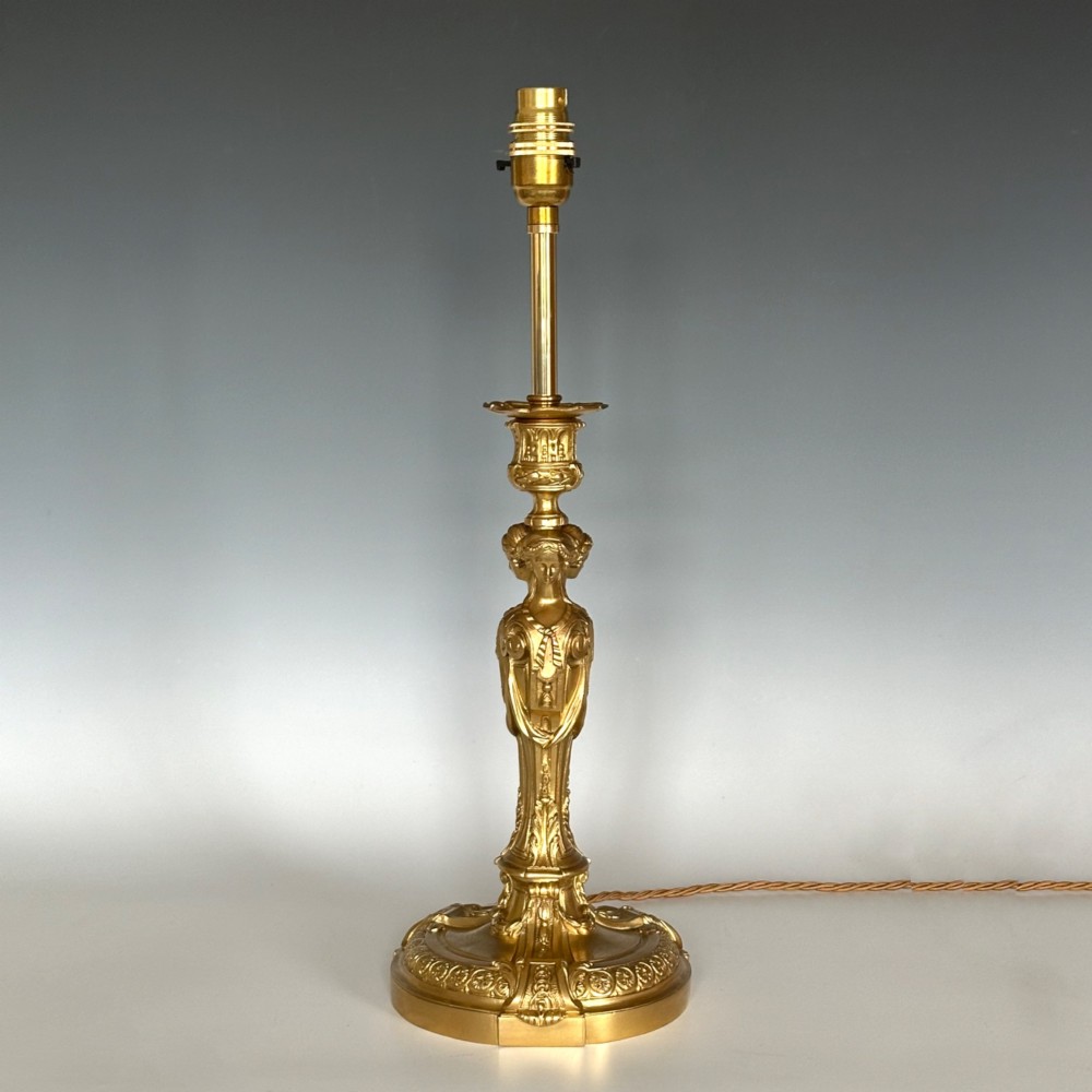 Louis XVI Style Ormolu Table Lamp after Dugourc
