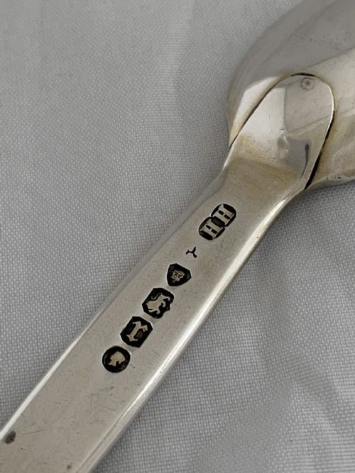 STERLING SILVER MEDICINE SPOON 1872 LONDON VICTORIAN HENRY HOLLAND ANTIQUE SPOON - ADDITIONAL PHOTO 3