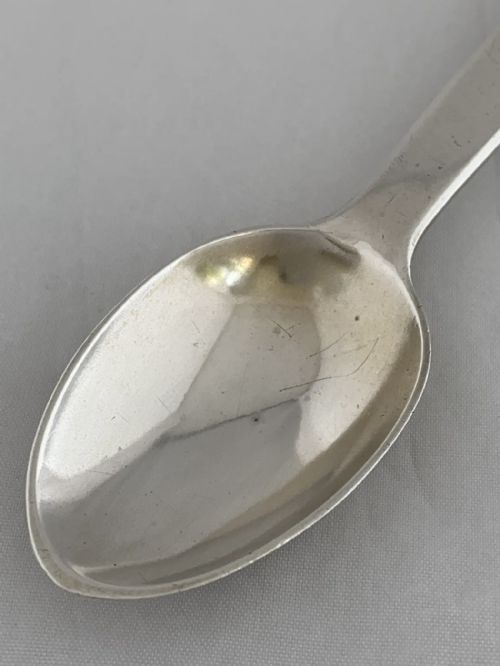 STERLING SILVER MEDICINE SPOON 1872 LONDON VICTORIAN HENRY HOLLAND ANTIQUE SPOON - ADDITIONAL PHOTO 6