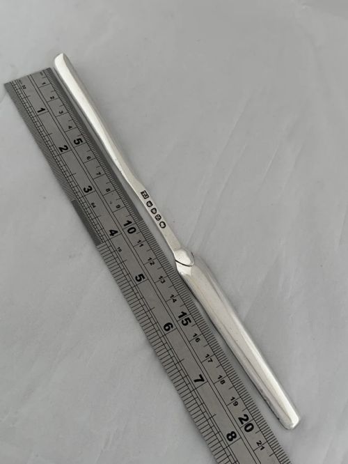 STERLING SILVER MARROW SCOOP 1808 LONDON GEORGIAN THOMAS JOHNSON ANTIQUE SPOON - ADDITIONAL PHOTO 3