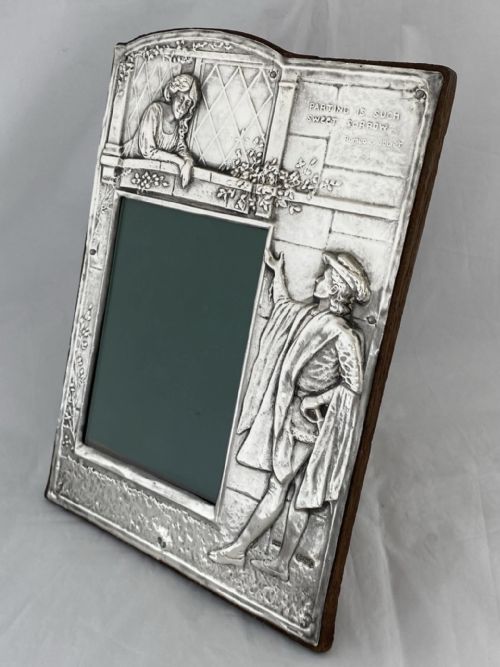 STERLING SILVER PHOTOGRAPH FRAME 1928 ROMEO JULIET SHEFFIELD ANTIQUE GIFT RARE - ADDITIONAL PHOTO 1