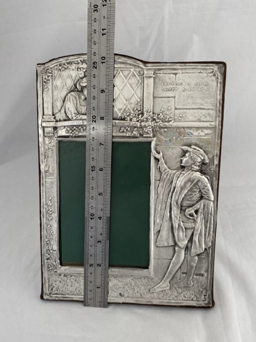 STERLING SILVER PHOTOGRAPH FRAME 1928 ROMEO JULIET SHEFFIELD ANTIQUE GIFT RARE - ADDITIONAL PHOTO 2