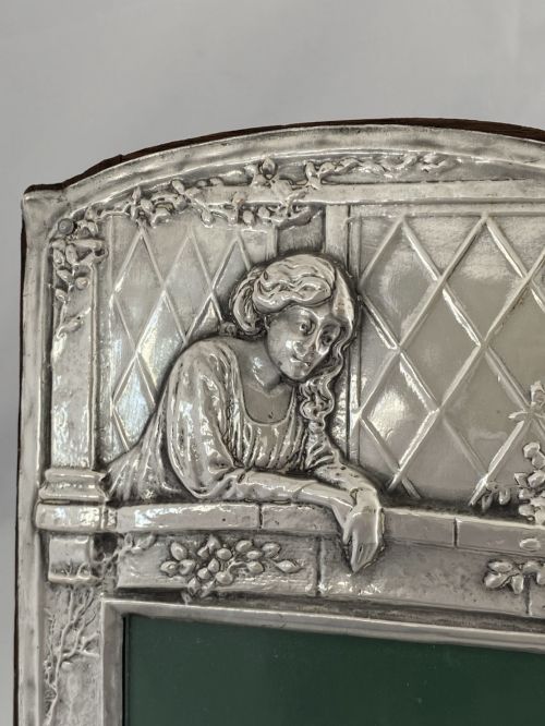 STERLING SILVER PHOTOGRAPH FRAME 1928 ROMEO JULIET SHEFFIELD ANTIQUE GIFT RARE - ADDITIONAL PHOTO 5
