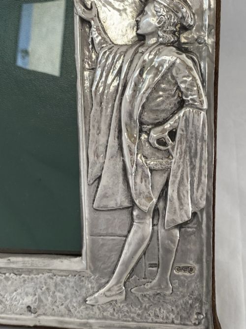 STERLING SILVER PHOTOGRAPH FRAME 1928 ROMEO JULIET SHEFFIELD ANTIQUE GIFT RARE - ADDITIONAL PHOTO 7