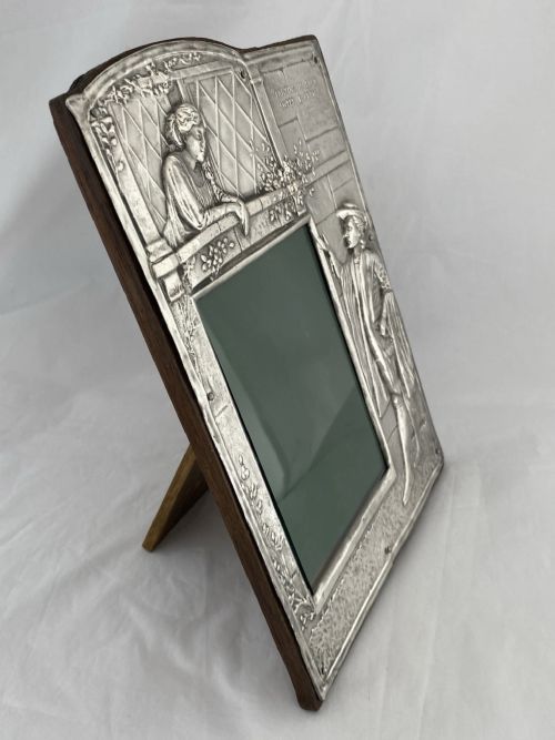 STERLING SILVER PHOTOGRAPH FRAME 1928 ROMEO JULIET SHEFFIELD ANTIQUE GIFT RARE - ADDITIONAL PHOTO 8