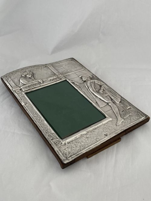 STERLING SILVER PHOTOGRAPH FRAME 1928 ROMEO JULIET SHEFFIELD ANTIQUE GIFT RARE - ADDITIONAL PHOTO 9