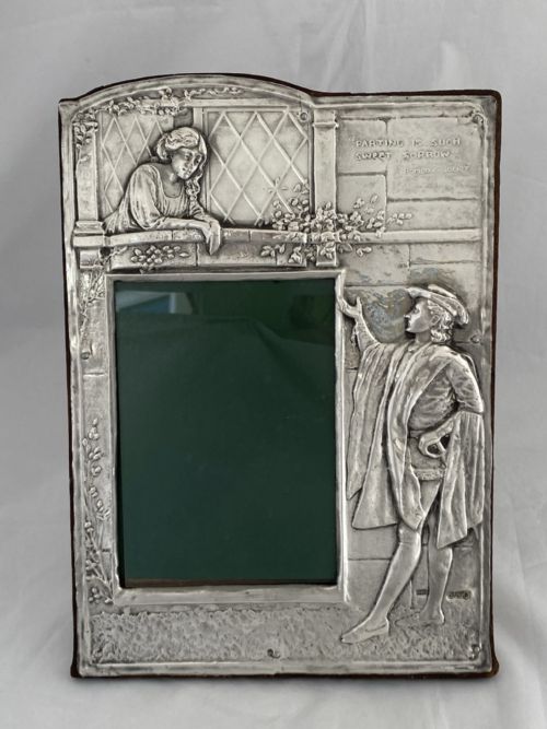 STERLING SILVER PHOTOGRAPH FRAME 1928 ROMEO JULIET SHEFFIELD ANTIQUE GIFT RARE - ADDITIONAL PHOTO 11