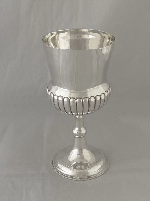 ANTIQUE STERLING SILVER GOBLET GEORGE III LONDON 1797 THE YEAR OF NO DATE LETTER - ADDITIONAL PHOTO 2