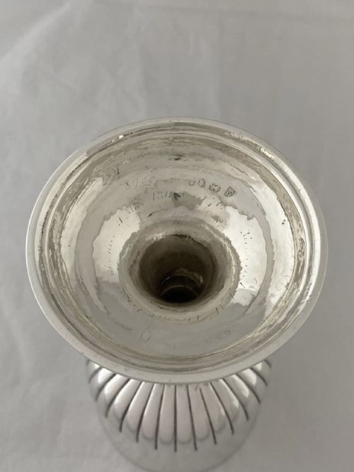 ANTIQUE STERLING SILVER GOBLET GEORGE III LONDON 1797 THE YEAR OF NO DATE LETTER - ADDITIONAL PHOTO 5
