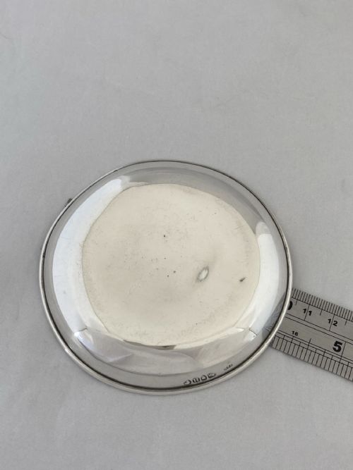 STERLING SILVER JEWELLERY DISH 1883 LONDON JAMES HENNELL ANTIQUE VICTORIAN BOWL - ADDITIONAL PHOTO 2