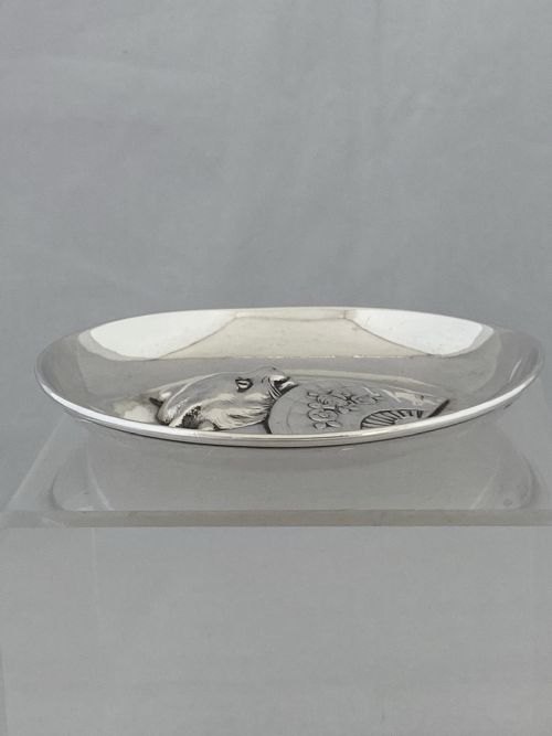 STERLING SILVER JEWELLERY DISH 1883 LONDON JAMES HENNELL ANTIQUE VICTORIAN BOWL - ADDITIONAL PHOTO 7