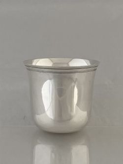 STERLING SILVER WHISKY BEAKER 1966 LONDON PARSONS FOR TESSIERS ANTIQUE GIFT