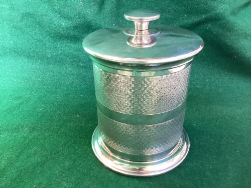 Hallmarked Silver 1933 Cocktail / Desk Container
