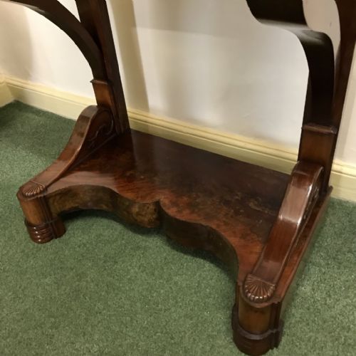 QUALITY FRENCH EMPIRE CONSOLE TABLE WITH MARBLE - ADDITIONAL PHOTO 5