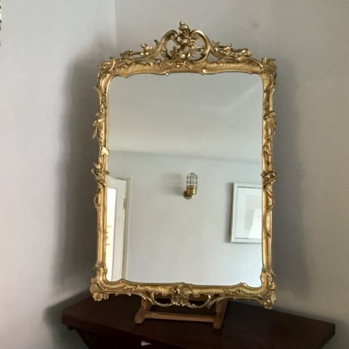 LATE C18TH FRENCH GILT MIRROR - ADDITIONAL PHOTO 1