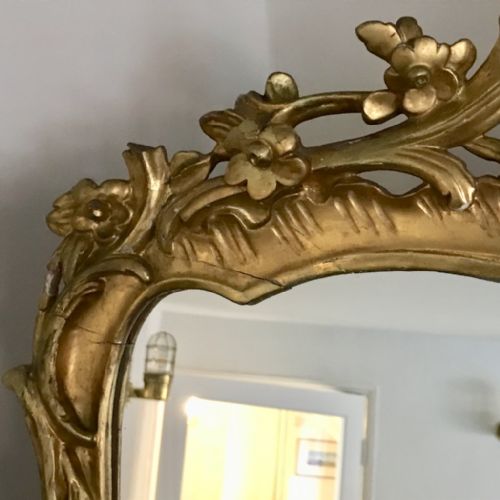 LATE C18TH FRENCH GILT MIRROR - ADDITIONAL PHOTO 2