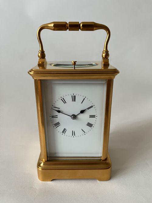 ANTIQUE REPEATING  CARRIAGE CLOCK BY J SOLDANO C1880