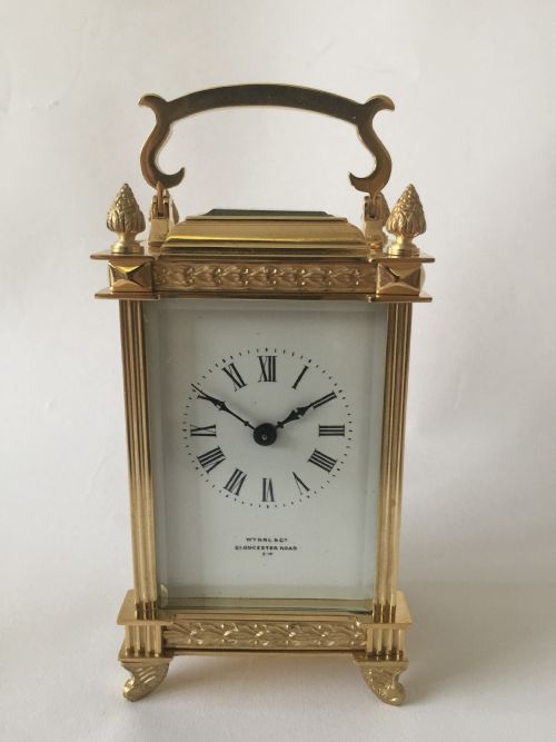 ANTIQUE TIMEPIECE CARRIAGE CLOCK C1900