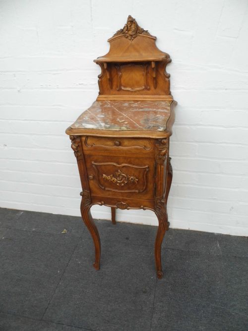 french walnut bedside cabinets - CATEGORY: ANTIQUE CABINETS - DATED 1880