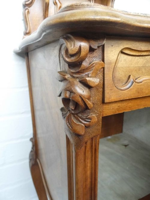 FRENCH WALNUT BEDSIDE CABINETS - ADDITIONAL PHOTO 2