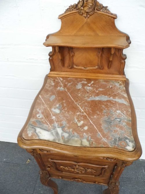 FRENCH WALNUT BEDSIDE CABINETS - ADDITIONAL PHOTO 3