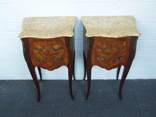 pair of french marquetry cabinets - CATEGORY: ANTIQUE CABINETS - DATED 1880
