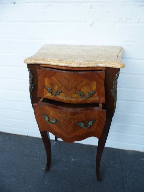 PAIR OF FRENCH MARQUETRY CABINETS - ADDITIONAL PHOTO 2