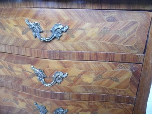 PAIR OF FRENCH INLAID BEDSIDE CABINETS - ADDITIONAL PHOTO 1
