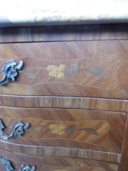PAIR OF FRENCH INLAID BEDSIDE CABINETS - ADDITIONAL PHOTO 2