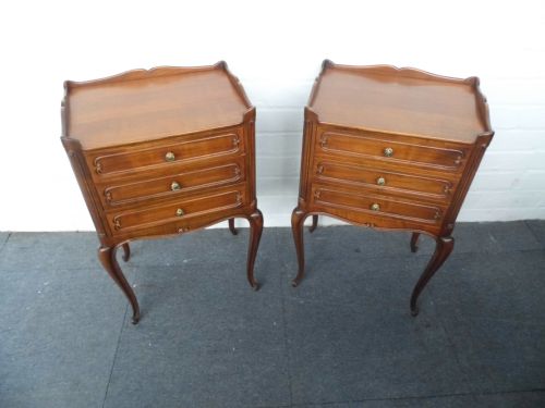 pair of french cherry wood cabinets - CATEGORY: ANTIQUE CABINETS - DATED 1920
