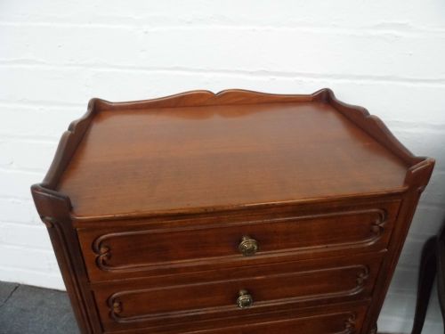 PAIR OF FRENCH CHERRY WOOD CABINETS - ADDITIONAL PHOTO 1