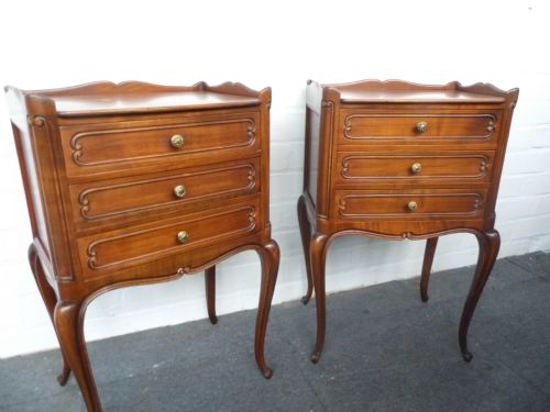 PAIR OF FRENCH CHERRY WOOD CABINETS - ADDITIONAL PHOTO 2