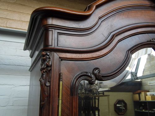 FRENCH ROSEWOOD ARMOIRE - ADDITIONAL PHOTO 4